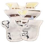 ベビー エプロン ビブ スタイ よだれかけ 男の子 女の子 3枚セット ※便利なエコバッグ付き (男の子)