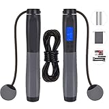 なわとび 縄跳び エア縄跳び Xflyee トレーニング用 消費カロリー計測 回数 タイマーカウント機能 2way 跳び式 ダイエット 滑り