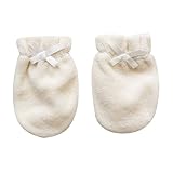 新生児用ミトン　デラックスパイル　ベージュ