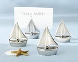 Shining Sails Silver Place Card Holders (Set of 192) - Baby Shower Gifts & Wedding Favors by CutieBe