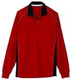 CO-COS コーコス 長袖ポロシャツ A-3378 レッド 5L