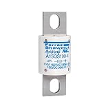 Mersen A15QS Amp-Trap 半導体保護ヒューズ、150VAC/DC、100kA AC/100kA DC、100アンペア、直径1-1/8インチ x 長さ2-21/32インチ