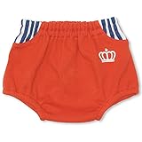 BABYDOLL（ベビードール） ストライプ切替ブルマ おむつカバー ベビー服 BABY レッド