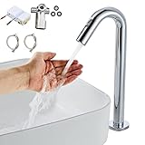 自動水栓 センサー水栓 単水栓 混合水栓 自動蛇口 電池式 簡単で便利 非接触式 洗面蛇口 洗面所 浴室 トイレ 洗面台 病院 学校 日本語の取り扱い説明書付き(複合水栓-HI32A（冷/温水）)