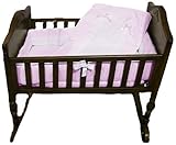 ベビードール寝具ロイヤルクレードル寝具セット、ピンク