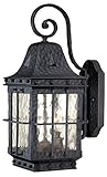 Vaxcel Vaxcel ED-OWD070TB Edinburgh 7" Outdoor Wall Light, Textured Black by Vaxcel [並行輸入品]