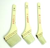 イノウエ商工 特 木柄 万能用刷毛３本組み（白毛：３０、５０、７０ｍｍ）