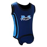 Baby Boys & Girls Wetsuit | Baby Warma Neoprene Wetsuit Wrap Blue Dolphin 6-12 Months by TWF