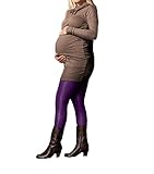 アドリアンAdrian クラシックマタニティタイツ4０デニール (3-M, バイオレット)