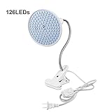植物育成ライト AIMENGTE 15W 126LED E27/E26 種子 植物 室内栽培ランプ 日照不足解消 360度回転 高さ調整 低消費 長寿命 防水IP65 水槽照明 観葉植物 園芸 ガーデ