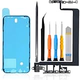 ZHUROUPU ボリュームボタンスイッチオン/オフ電源ボタンフレックスケーブルfor iPhone 12、for iPhone 12/12 PRO 2020 A2172 A2402 A2403 A2404 A2341 A2406 A2407 A2408用フラッシュライトマイクブラケットミュートキーフレックスケーブルカバー接着剤＆修理工具付き