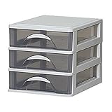 アイリスオーヤマ チェスト 浅型3段 DCA-430 ライトグレー