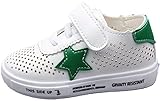 (ラクエスト) Laquest 子供靴 やわらかい メッシュ スニーカー ワンタッチ テープ シューズ 星 ベビー キッズ 男女 (14.0cm, グリーン)
