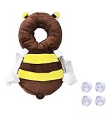 赤ちゃん 乳幼児用 ごっつん防止 後頭部を保護 安全パッド で 衝撃吸収 やわらか リュック (ミツバチ)