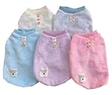 ジジ・ルシアン ZIZILECHI ふわふわタンクトップ ベスト ボア トレーナー 秋冬モデル 犬洋服 犬服 犬の服/ペット衣類 (SM, ブルー)