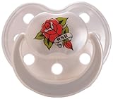 ROCK STAR BABY おしゃぶり ローズ1 ホワイト