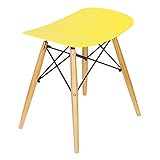 快適ホームズ 7カラースツール 背もたれなし PP イエロー EA-001YE
