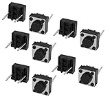 スイッチ，SODIAL(R)10 x 6 x 6 x 4.3 mmスルーホール瞬間的な触覚ボタンタクトスイッチDIP