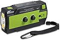 FIELDOOR 防災マルチラジオ 【グ�リーン】 4000mAh 大容量 生活防水 3WAY充電 多機能 1台6役 ラジオ AM FM 懐中電灯 読書灯 モバイルバッテリー SOSアラーム ランタン