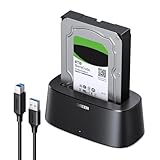 UGREEN HDD ケース 2.5/3.5 インチ HDD SSD用 スタンド SATA to USB 3.0 ハードディスクケース 外付けドッキングステーション 24TBまで対応 UASP対応 TRIM機能搭載 12V電源アダプタ付き ツール不要 Windows / mac /ルーター/PS3/PS4/XBOX対応