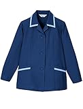 UNIWEAR(ユニウェア) レディース スモック SL-308 紺 3L ( 15号 ) （ 日本製生地使用 ）