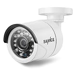 Sannce AHD 720P / 1280TVL Security Camera, 1.0MP 1/4" color CMOS sensor, IP66 Weatherproof In/Outdoo