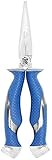 Cuda 8.75-Inch Titanium Bonded Needle Nose Pliers, Blue [並行輸入品]