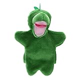 Domybestハンドパペット ぬいぐるみ おもちゃ 手踊り 動物 アニマル 子供 布製 知育玩具 ごっこ遊び 童話 物語 人形劇 想像力を育てる 多種類選択可能 (緑の恐竜（高さ28cm）)