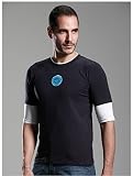Cosgarden　トニー　半袖Tシャツ　フェイクレイヤード マーベル　スーパーヒーロ (4XL)