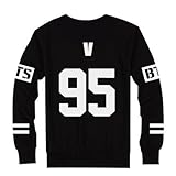 Mainlead BTS Bangtan Boys ブラックパーカー セーター プルオーバー XX-Large