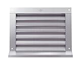 角型ガラリ（水切付） 標準（網なし）シルバー SAG-250x300　　新協和