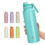 TYESO 水筒 真空断熱 スポーツボトル 530ml/750ml 保温保冷 水筒 直飲み 広口 ハンドル付 大人 子供 6色