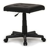 不二貿易 ガス圧PUスツール オットマン ブラック 84514