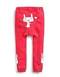 [Vaenait Baby] 0-24ヶ月 子供キッズ女の子レギンスソックスタイツスキニースパッツ Hotpink Heart Rabbit