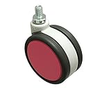 ハイロジック フレスコキャスター75mm M10ボルト・ストップ無 ピンク
