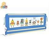 Removable High Bed Rails for Toddlers Blue F1.5 meter Baby Bed Crib Safety Fence Guardrail Heighteni