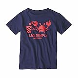 PATAGONIA(パタゴニア)/半袖Tシャツ キッズ 子供用/Baby Live Simply Organic Cotton T-Shirt - Classic Navy/60387-CNY 3T