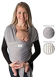 Baby Wrap Carrier, Easy To Put On- Swaddle Blanket for Close Comfort - Adjustable Breastfeeding Cove