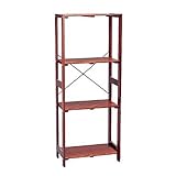 アイリスオーヤマ ラック 木製 ウッディラック 幅58.5×奥行35×高さ147cm ブラウン WOR-5315