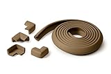 Prince Lionheart Table Edge Guard with 4 Corners, Chocolate Brown [並行輸入品]