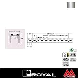 e-kanamono ロイヤル 棚柱 チャンネルサポート(ダブル) AWF-15 1820mm クローム
