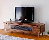 ISSEIKI テレビボード TVボード ミディアムブラウン 幅150cm ウォルナットの美しいデザイン 木製家具 【VE-08-7】