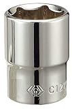 King Tony KT Pro C1210M15 15mm Metric 6-Point 1/4-inch Drive Socket [並行輸入品]