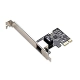 I/O Crest シングルギガビットイーサネット PCI Express 2.1 PCI-E x1 ネットワークアダプターカード (NIC) 10/100/1000 Mbps カード Realtek RTL8111Fチップセット