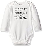 The Children's Place Baby Talk Bodysuit Got It/White 0-3 Months [並行輸入品]