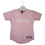Pit Pirates Girls Athletic Dri - Fit Baseball Jersey ピンク