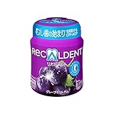 【トクホ】モンデリーズ・ジャパン リカルデントグレープミントガム ボトルR 140g ×6個