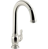 KOHLER K-99332-SN Beckon Electronic Pull-Down Kitchen Sink Faucet, Vibrant Polished Nickel [並行輸入品]