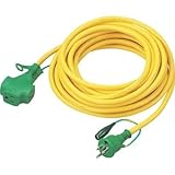 トラスコ中山:TRUSCO トリプルポッキン延長コード 黄 10m TPVS-10E Y 型式:TPVS-10E Y