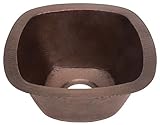 Belle Foret BFC5KITWC Square Copper Kitchen Sink, Weathered Copper by Belle Foret